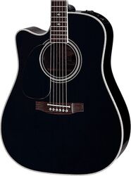 Guitarra folk para zurdos Takamine Legacy Japan EF341SCLH Zurdo - Black