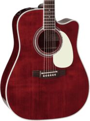 Guitarra folk Takamine John Jorgenson JJ325SRC Japan - Red satin gloss