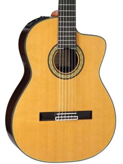 Guitarra clásica 4/4 Takamine HE5C Hirade Japan - natural
