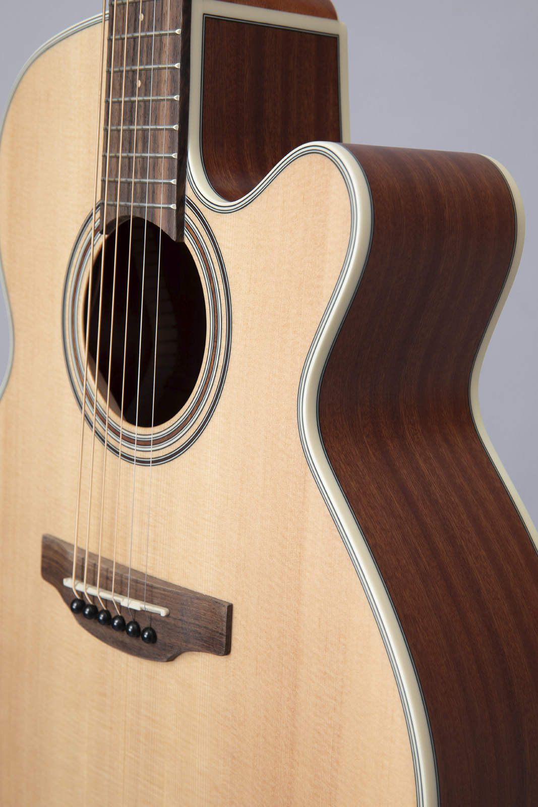 Takamine Nex Gx31ce-ns Epicea Sapele Cw - Natural Satin - Guitarra folk de viaje - Variation 2