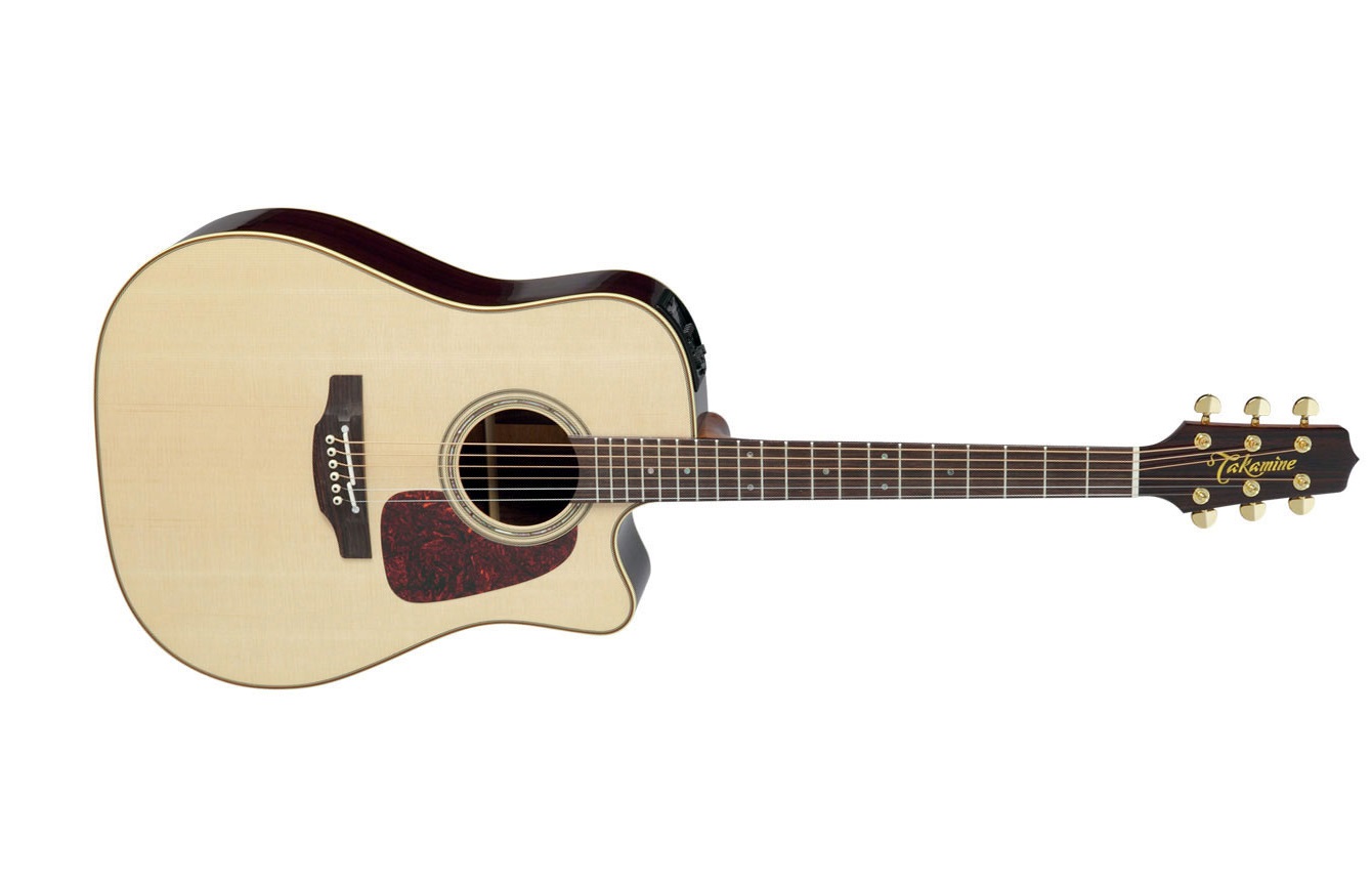 Takamine P5dc Pro Japan Dreadnought Cw Epicea Palissandre - Natural Gloss - Guitarra electro acustica - Variation 1