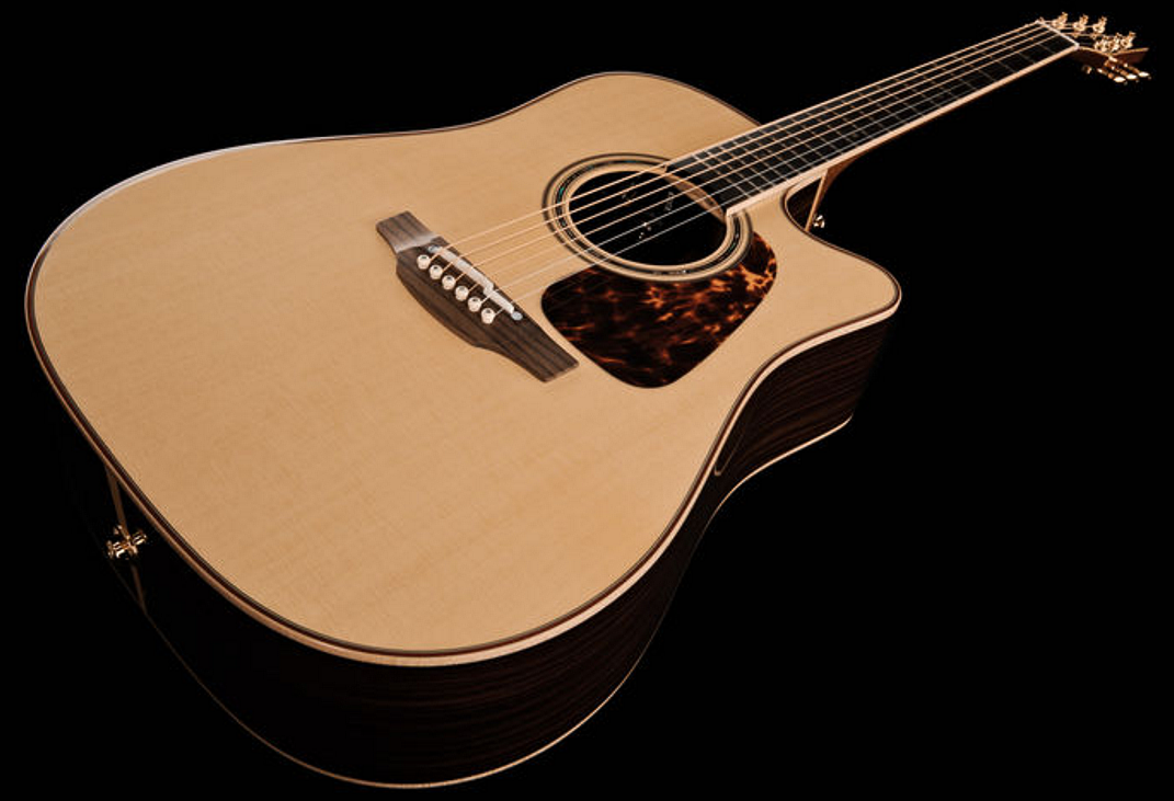 Takamine P7dc Pro Japan Dreadnought Cw Epicea Palissandre Ctp-3 - Natural - Guitarra electro acustica - Variation 1