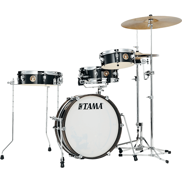 Tama Club-jam Pancake Hairline Black  + Drum Bag Set 4pc Club Jam - Hairline Black - Batería acústica estándar - Variation 1