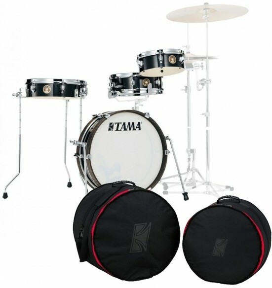 Tama Club-jam Pancake Hairline Black  + Drum Bag Set 4pc Club Jam - Hairline Black - Batería acústica estándar - Main picture