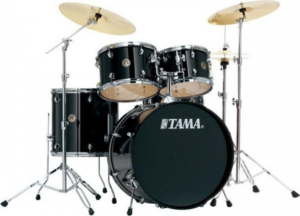 Tama Rm52nfh6bk  Rythm Mate Fusion 22 Noir  Sans Cymbales - 5 Futs - Noir - Batería acústica fusion - Main picture