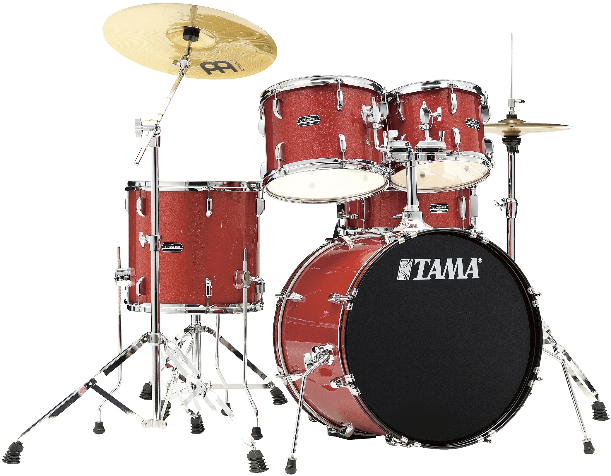 Tama Stagestar St50h5 20 Poplar Kit - Candy Red Sparkle - Batería acústica stage - Main picture