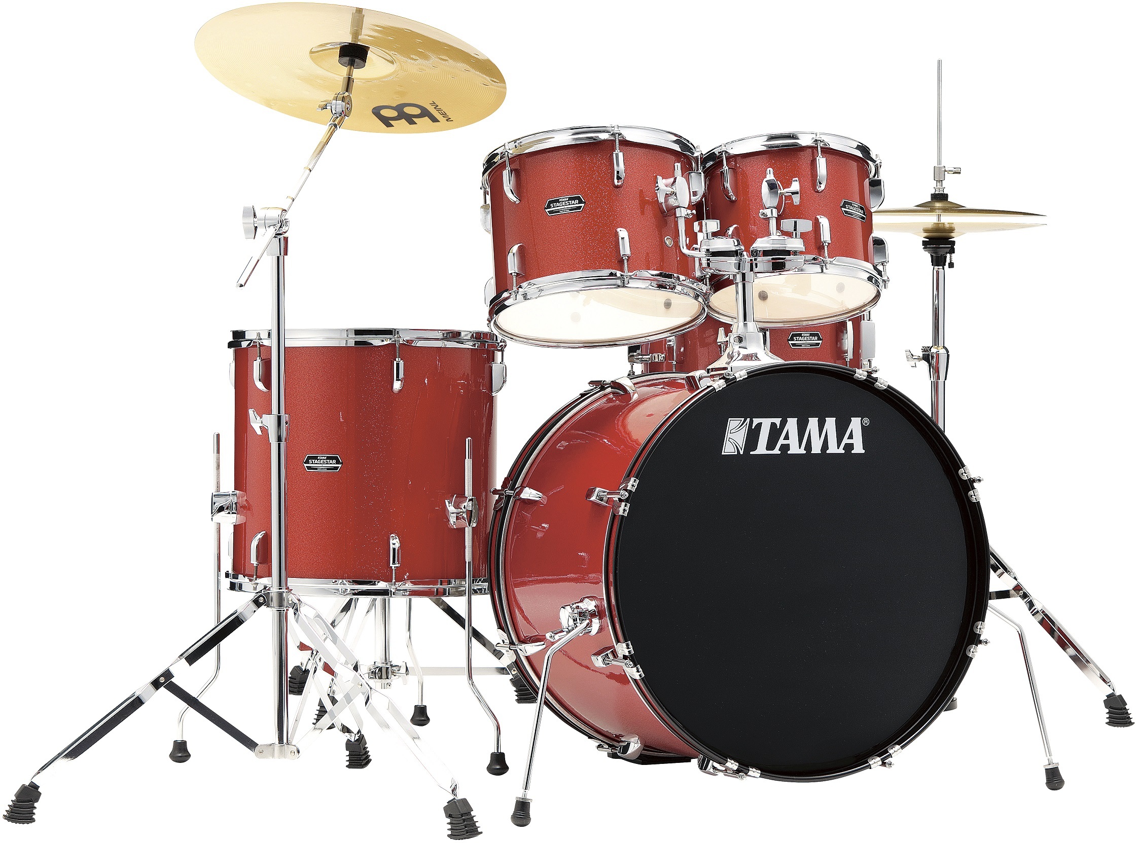 Tama Stagestar St52h5 22 Poplar Kit - Candy Red Sparkle - Batería acústica stage - Main picture