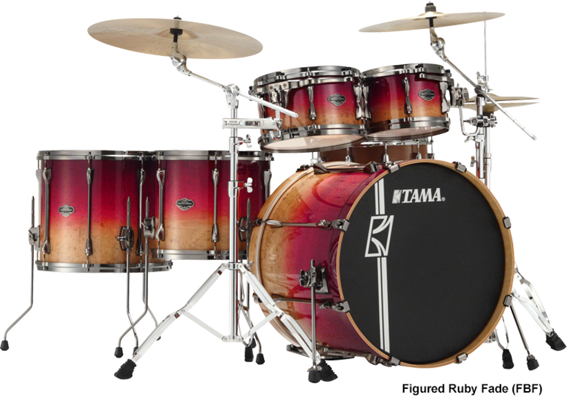 Tama Superstar Hyper-drive Limited Edition Ml52hlzbsg-fbf - Figured Ruby Fade - Batería acústica estándar - Main picture