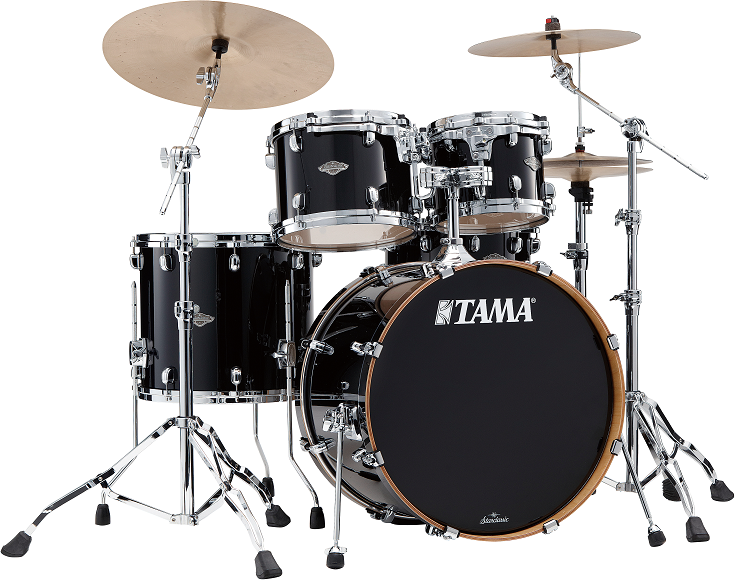 Tama Tam Sc Performer 4pc Shell Kit - Piano Black - Batería acústica rock - Main picture