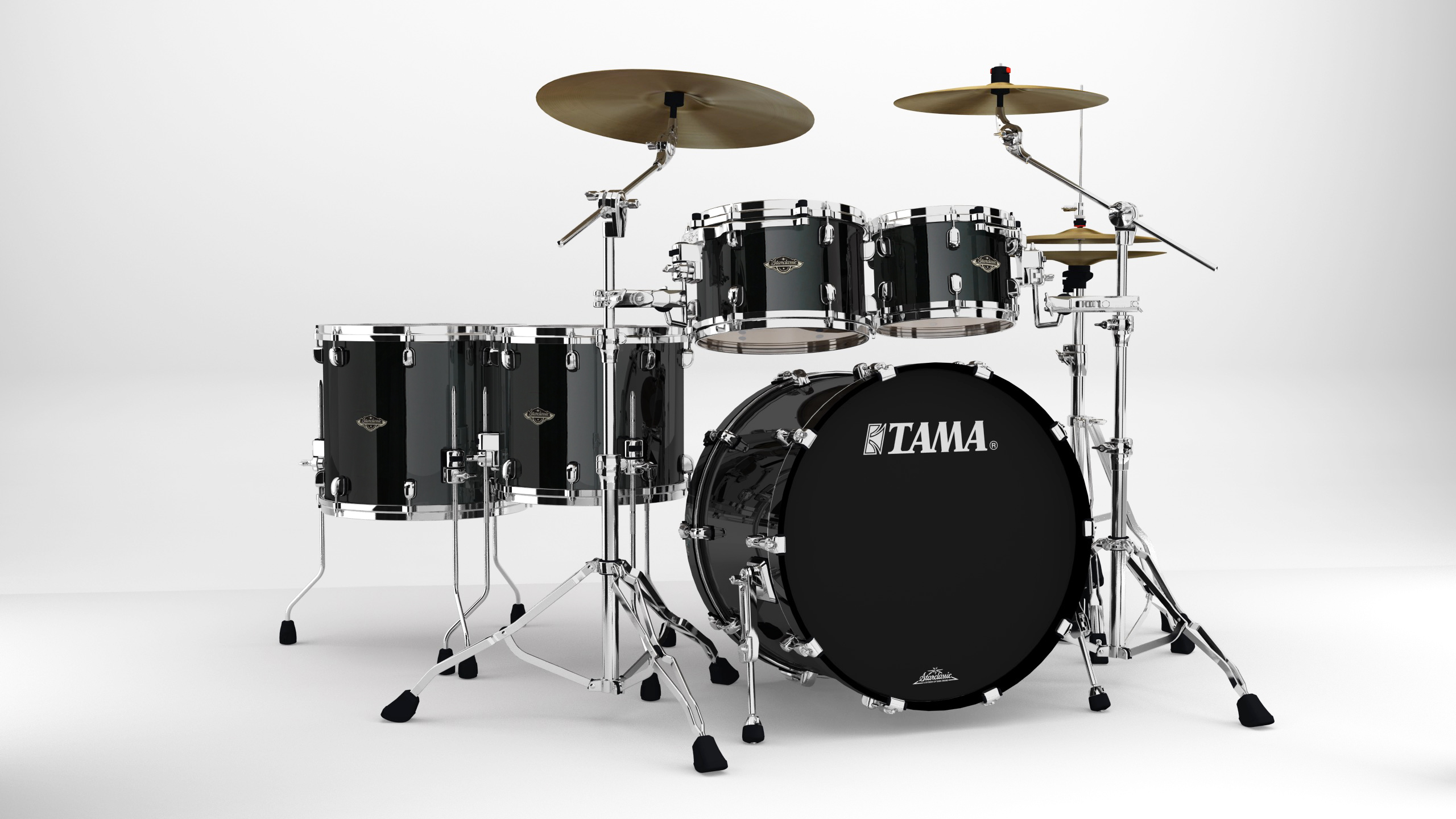 Tama Wbs52rzs-pbk Starclassic Walnut Birch 22 - Piano Black - Batería acústica estándar - Main picture