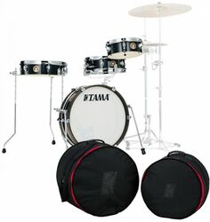 Batería acústica estándar Tama Club-Jam Pancake + Drum Bag Set - 4 piezas - Hairline black
