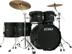 Batería acústica rock Tama Starclassic Performer Limited Ed. Blacked Out Black - 5 piezas - Fat black