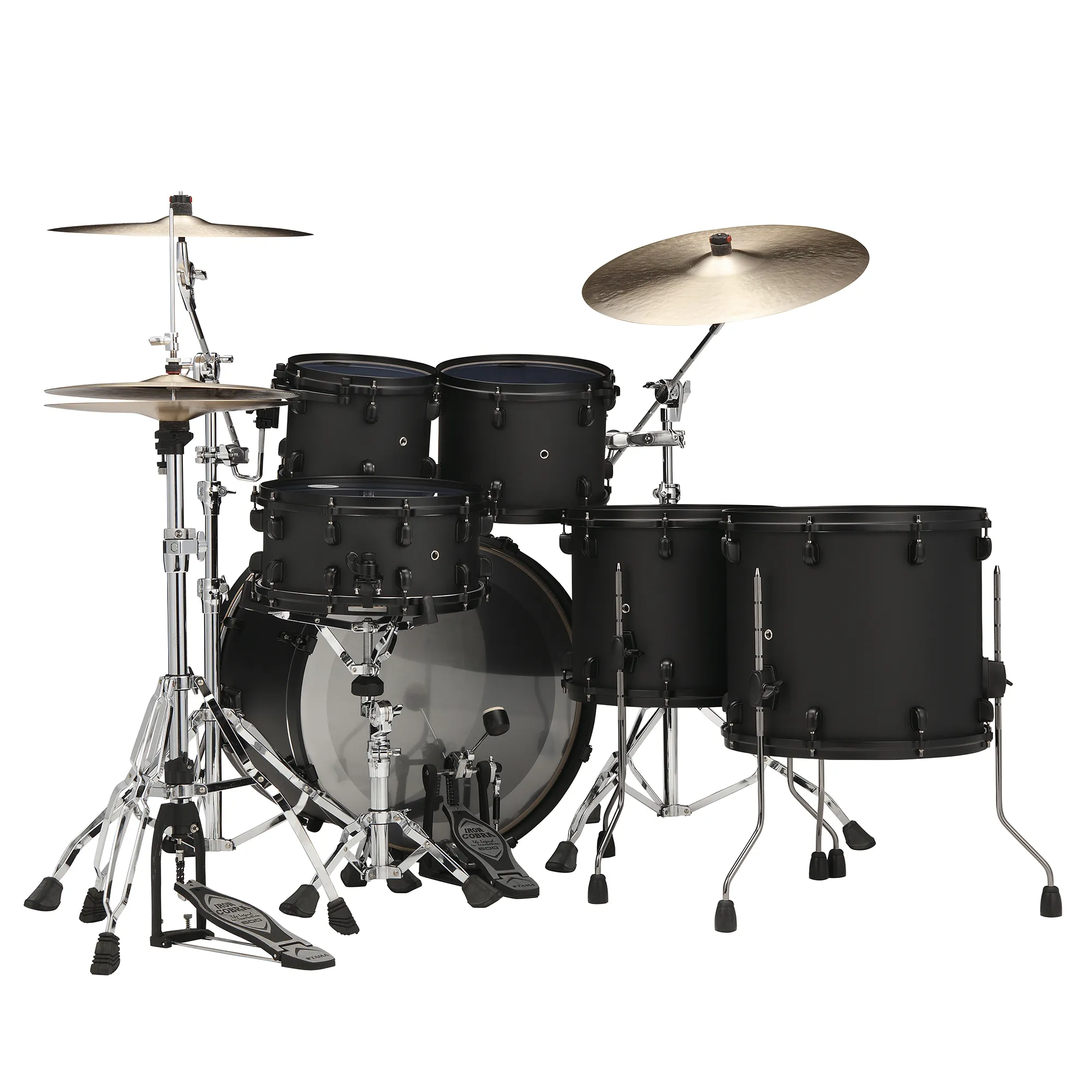 Tama Starclassic Performer Limited Ed. Blacked Out Black - 5 FÛts - Fat Black - Batería acústica rock - Variation 1