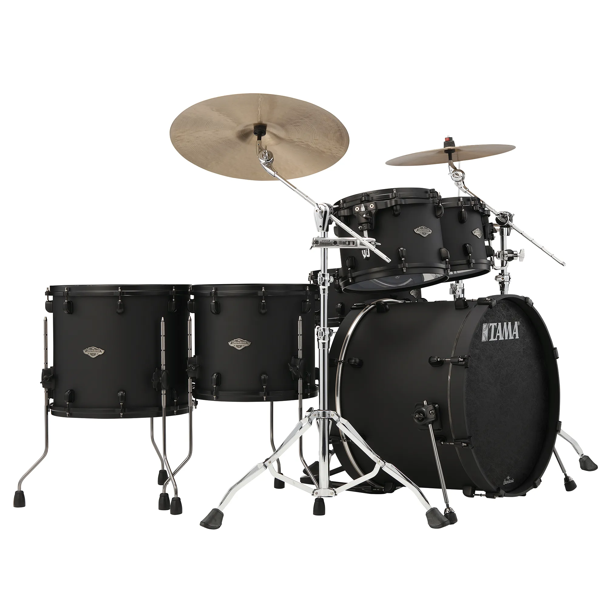 Tama Starclassic Performer Limited Ed. Blacked Out Black - 5 FÛts - Fat Black - Batería acústica rock - Variation 2