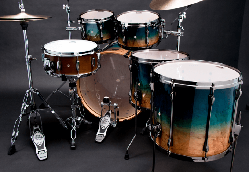 Tama Superstar Hyper-drive Limited Edition Ml52hlzbsg-fof - 5 FÛts - Figured Ocean Fade - Batería acústica estándar - Variation 3