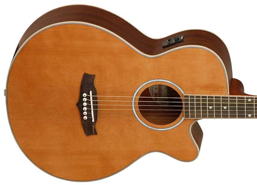 Tanglewood Tsfcen Evolution Super Folk 000 Cw Cedre Acajou - Natural Satin - Guitarra electro acustica - Variation 2