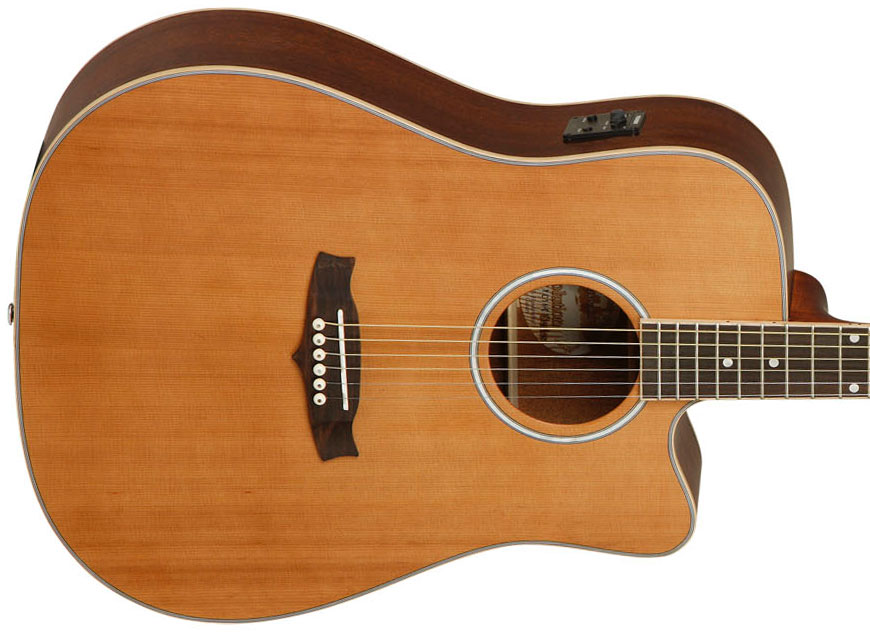 Tanglewood Tw28 Csn Ce Evolution V Dreadnought Cw Cedre Acajou - Natural Satin - Guitarra electro acustica - Variation 2