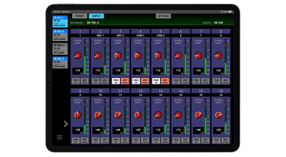 Tascam Sb-16d - Mesa de mezcla digital - Variation 1