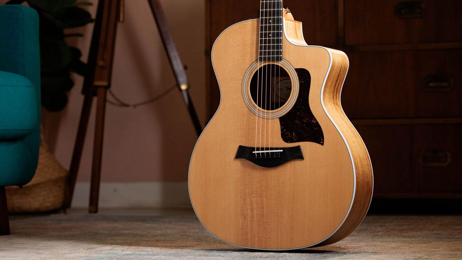 Taylor 214ce-k Grand Auditorium Cw Epicea Koa Eb Es2 - Natural - Guitarra folk - Variation 2