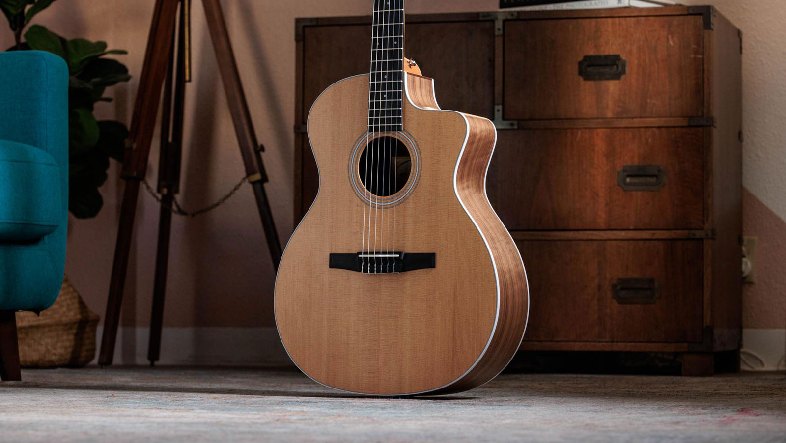 Taylor 214ce-n 2024 Grand Auditorium Cw Epicea Noyer Eb Esn - Natural - Guitarra clásica 4/4 - Variation 2