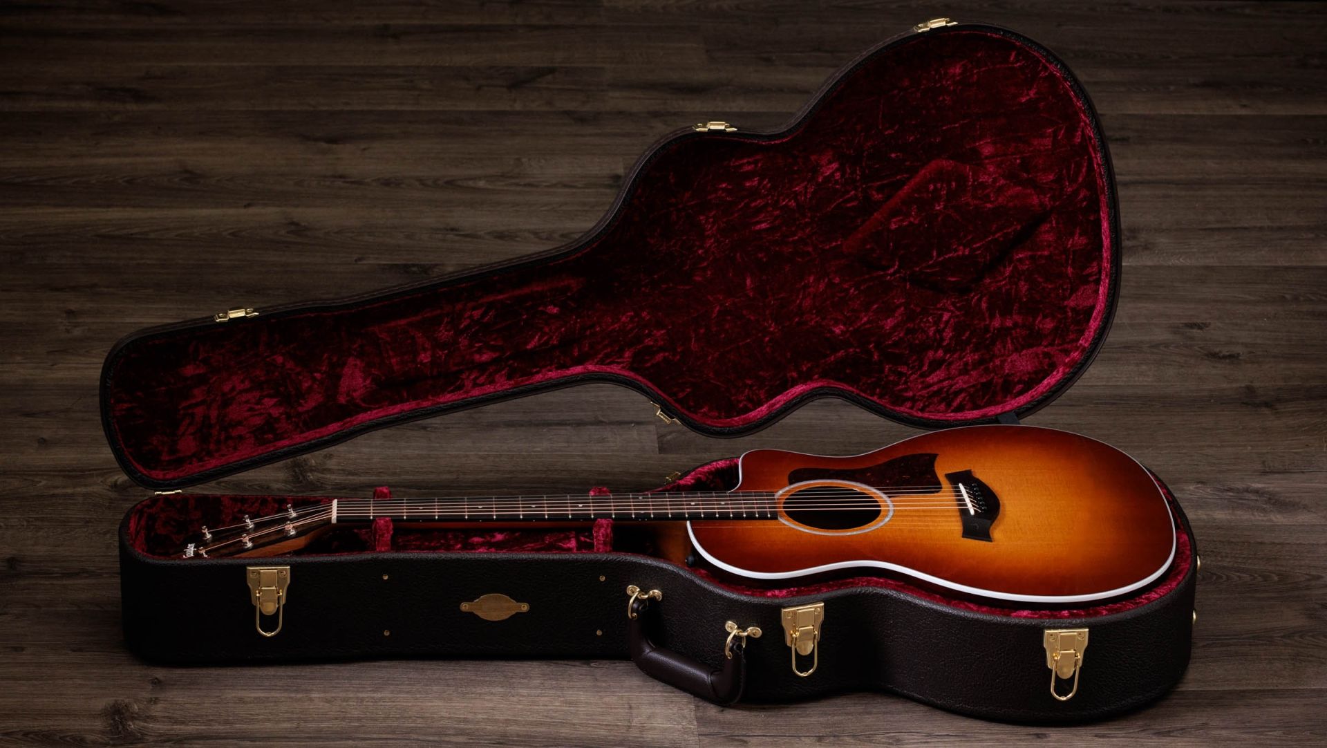 Taylor 214ce Plus Special Edition Grand Auditorium Cw Epicea African Ziricote Eb Es2 - Shaded Edge Burst - Guitarra folk - Variation 7
