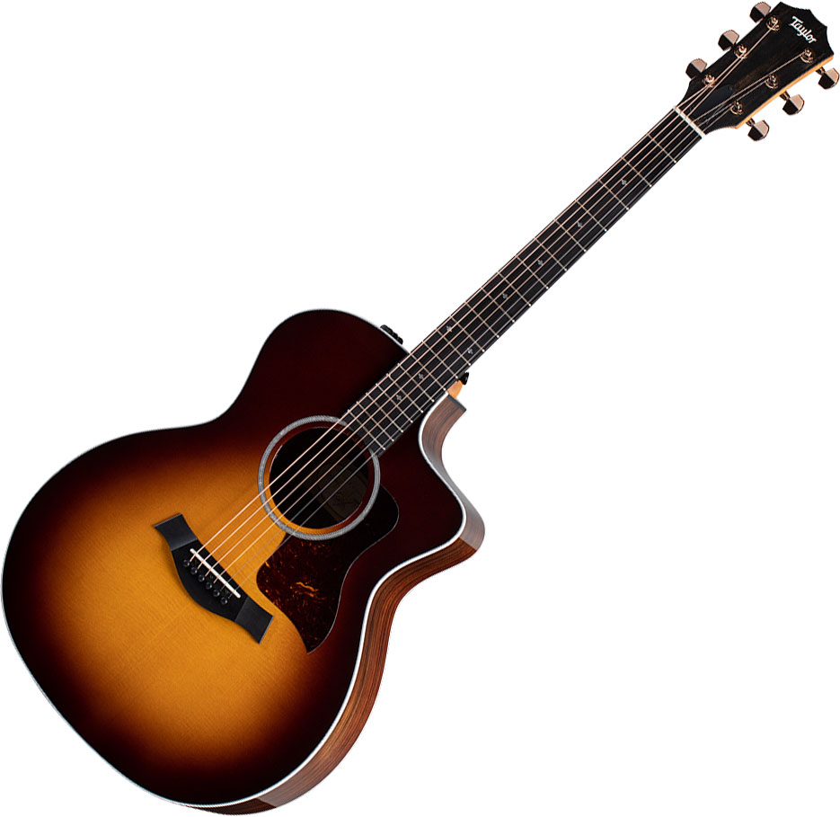 Taylor 214ce-sb Dlx Gold Hardware Grand Auditorium Cw Epicea Palissandre Eb Es2 - Tobacco Sunburst - Guitarra electro acustica - Variation 5