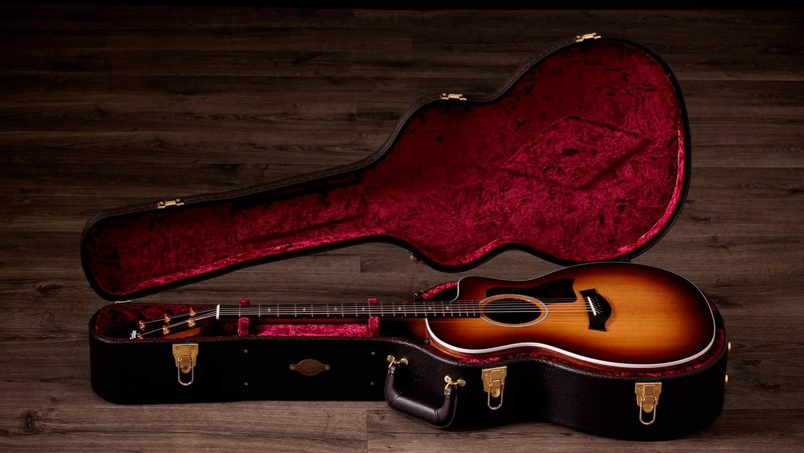 Taylor 214ce Sunset Blvd Mex Grand Auditorium Cw Epicea Noyer Eb Es2 - Shaded Edgeburst Top - Guitarra folk - Variation 7