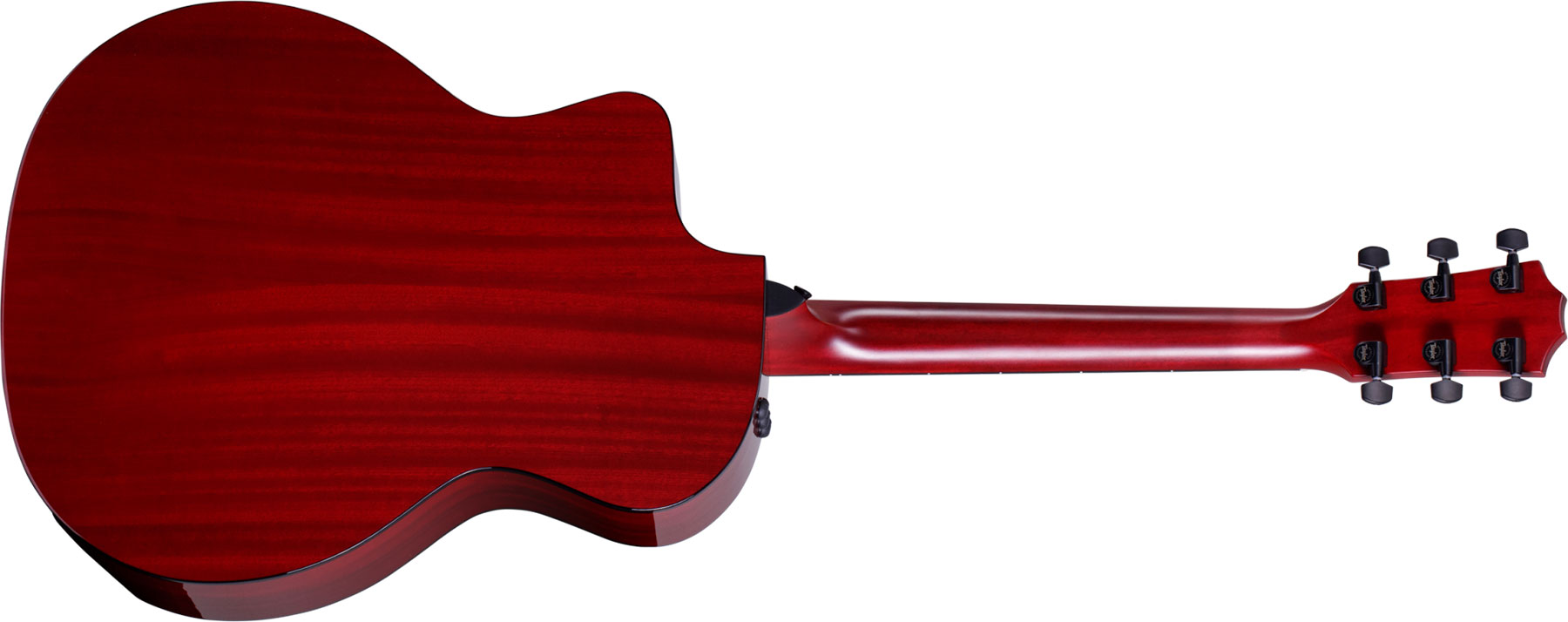 Taylor 224ce Dlx Ltd Grand Auditorium Cw Acajou Sapele Eb Es2 - Trans Red - Guitarra electro acustica - Variation 1