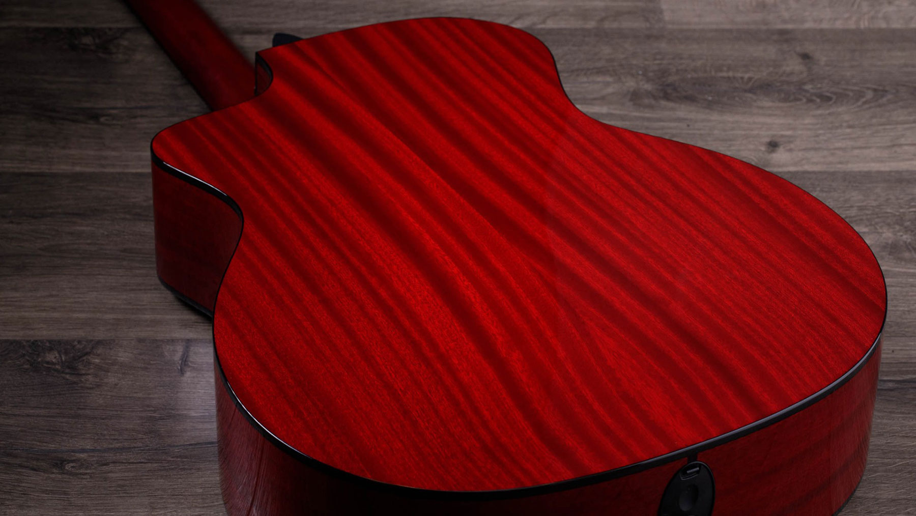 Taylor 224ce Dlx Ltd Grand Auditorium Cw Acajou Sapele Eb Es2 - Trans Red - Guitarra electro acustica - Variation 3