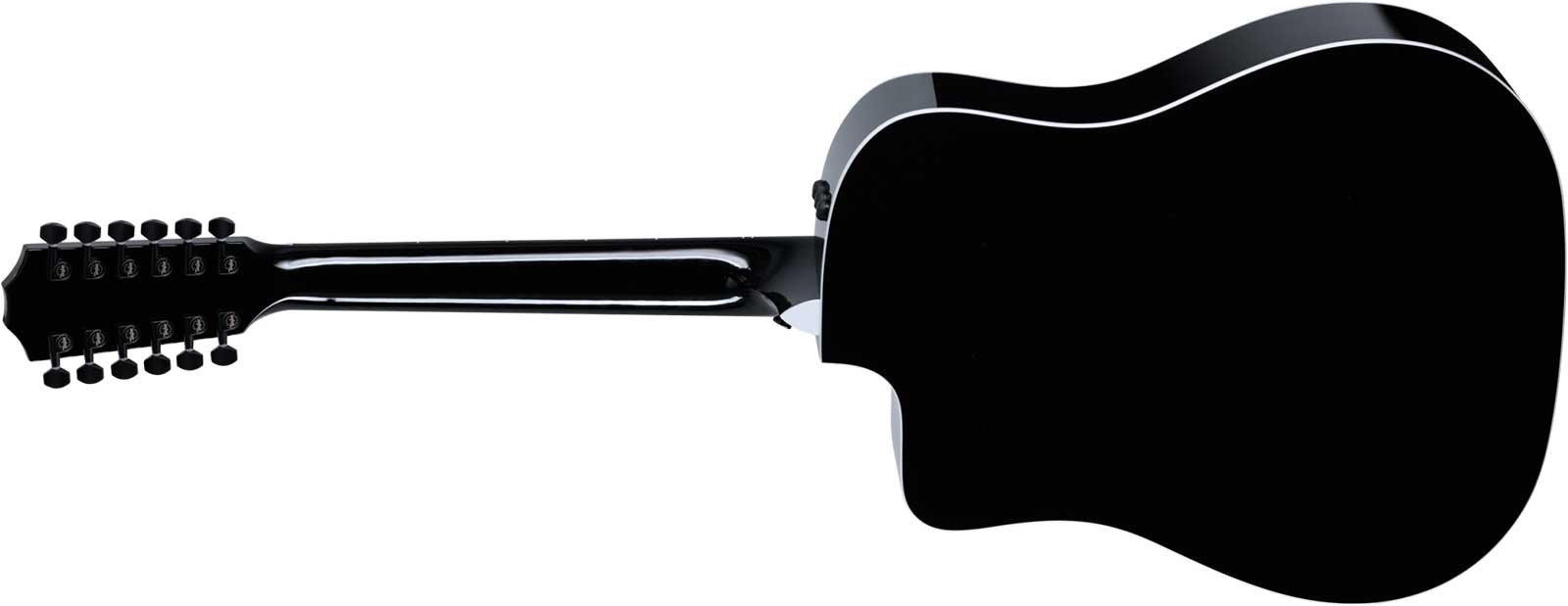 Taylor 250ce-blk Plus Dreadnought Cw 12c Epicea Erable Eb Es2 - Black - Guitarra folk - Variation 1