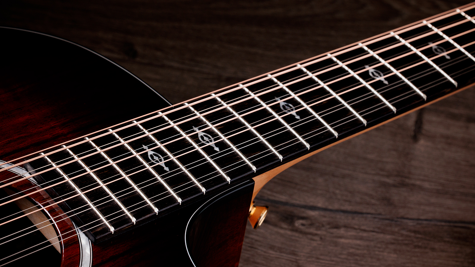 Taylor 264ce-k Dlx Grand Auditorium Cw 12c Tout Koa Eb Es2 - Shaded Edge Burst - Guitarra folk - Variation 5