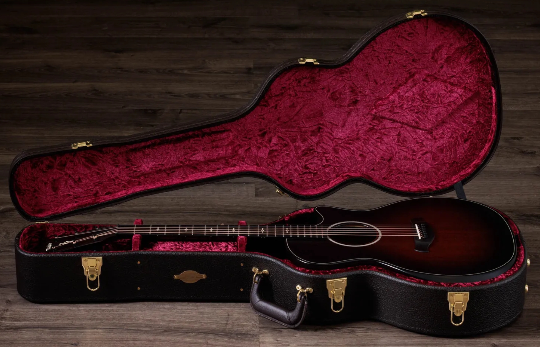 Taylor 324ce Builders Edition Next Gen. Grand Auditorium Cw Tout Acajou Eb Claria - Tobacco Kona Burst Satin - Guitarra folk - Variation 8