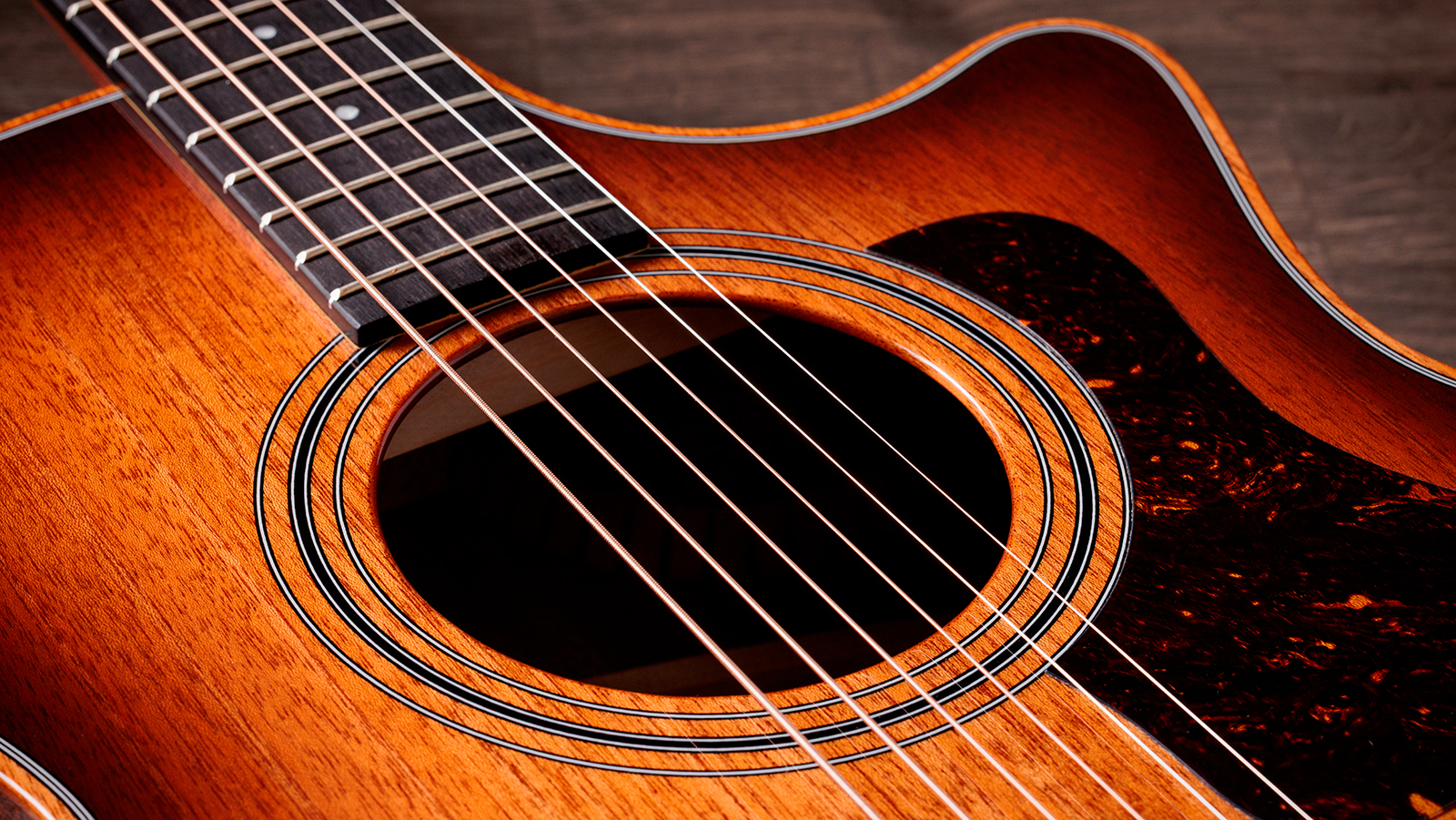 Taylor 324ce Studio Special Edition Next Gen. Grand Auditorium Cw Tout Acajou Eb Claria - Gloss Shaded Edgeburst Top - Guitarra folk - Variation 3
