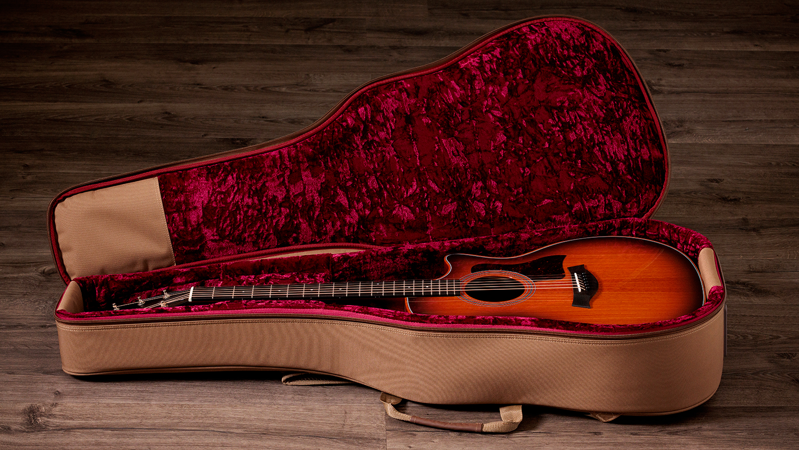 Taylor 324ce Studio Special Edition Next Gen. Grand Auditorium Cw Tout Acajou Eb Claria - Gloss Shaded Edgeburst Top - Guitarra folk - Variation 7