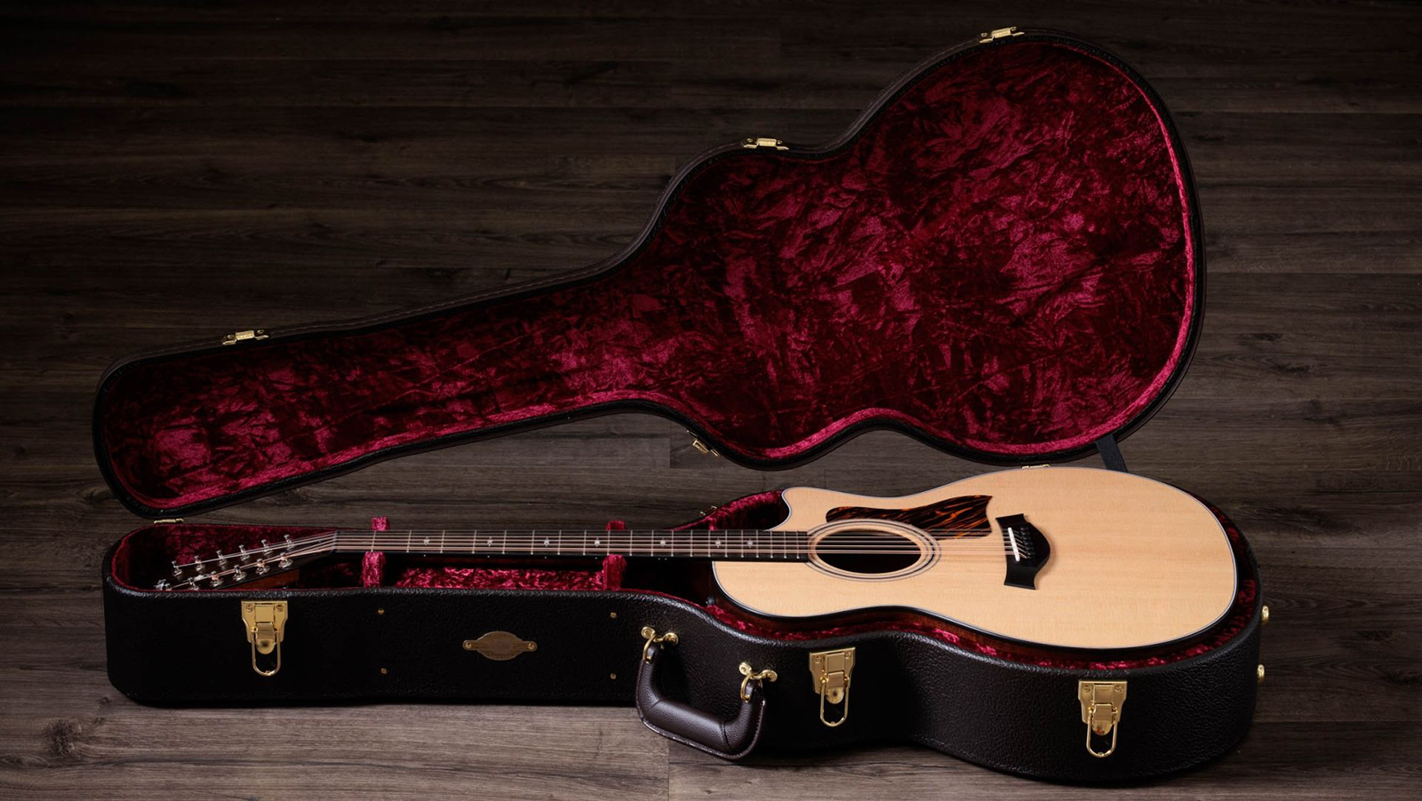 Taylor 354ce Grand Auditorium Cw 12c Epicea Sapele Eb Es2 - Medium Stain - Guitarra folk - Variation 7