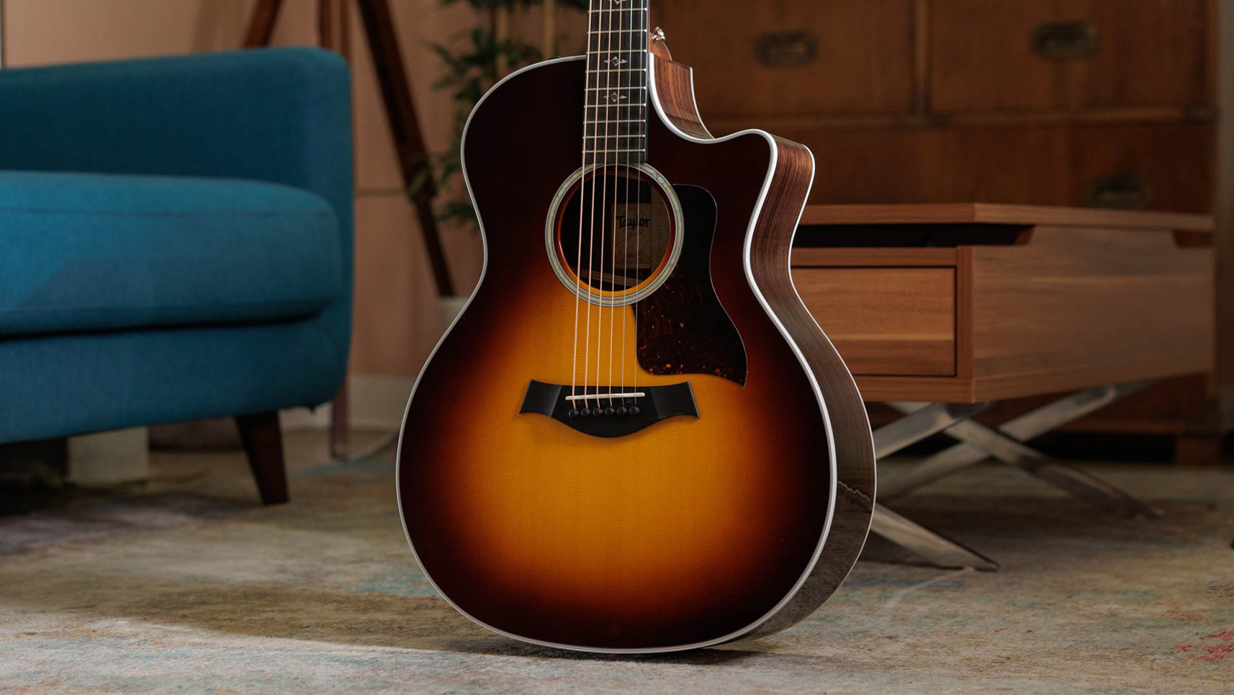 Taylor 414ce Grand Auditorium Cw Epicea Palissandre Eb Es2 - Tobacco Sunburst - Guitarra electro acustica - Variation 8