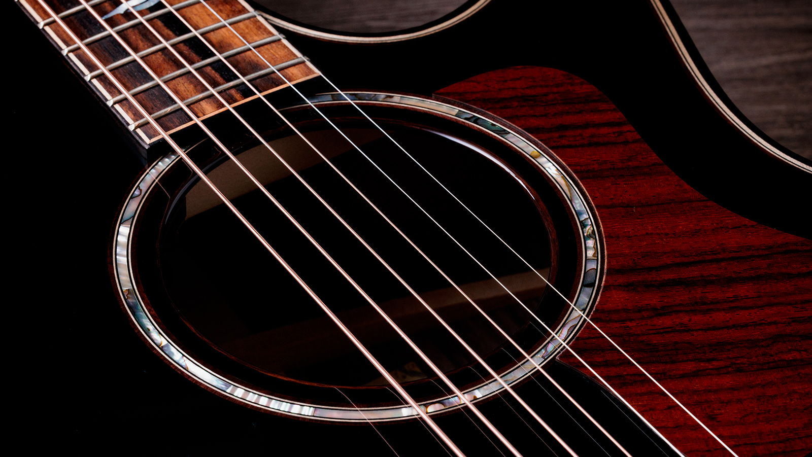 Taylor 814ce Builders Edition Next Gen. Grand Auditorium Cw Tout Epicea Palissandre Eb Claria - Blacktop & Kona Edgeburst - Guitarra folk - Variation 