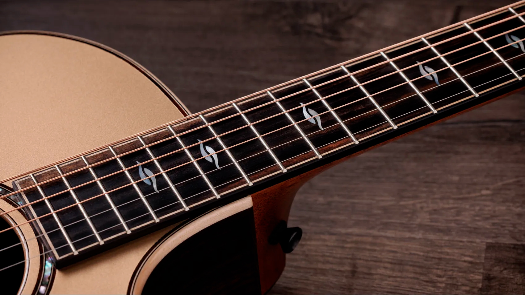 Taylor 814ce Ltd Casablanca Beige Top - Casablanca Beige Metallic - Guitarra folk - Variation 4