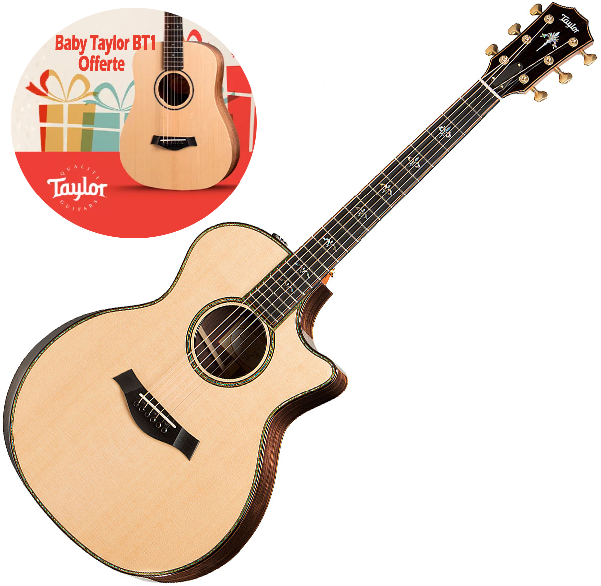 Taylor 914ce Grand Auditorium Epicea Palissandre Eb Es2 - Natural - Guitarra folk - Variation 6