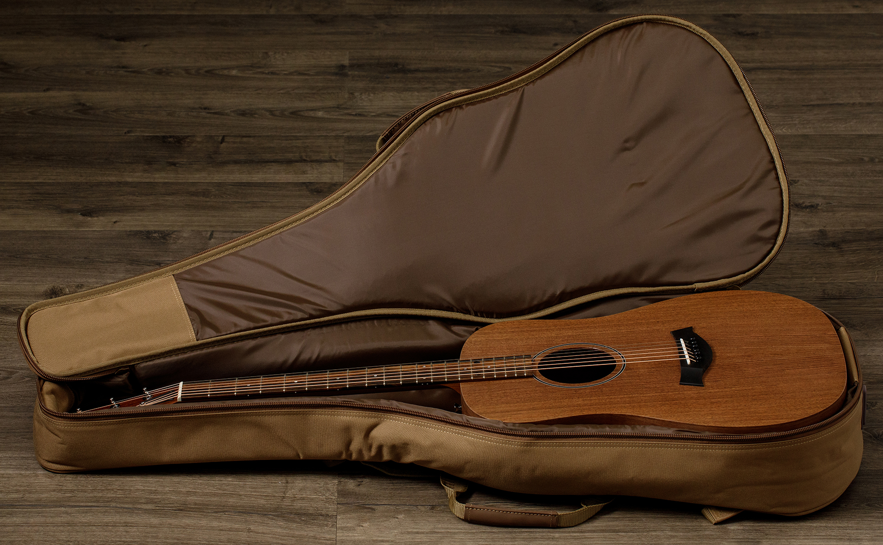 Taylor Big Baby Bbte Walnut/walnut Dreadnought 15/16 Tout Noyer Eb Es-b - Natural - Guitarra acústica de viaje - Variation 6