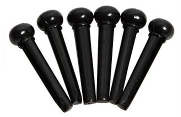 Taylor Bridge Pins 6-pack Black Plastic - Pivotes para guitarra acústica - Variation 1