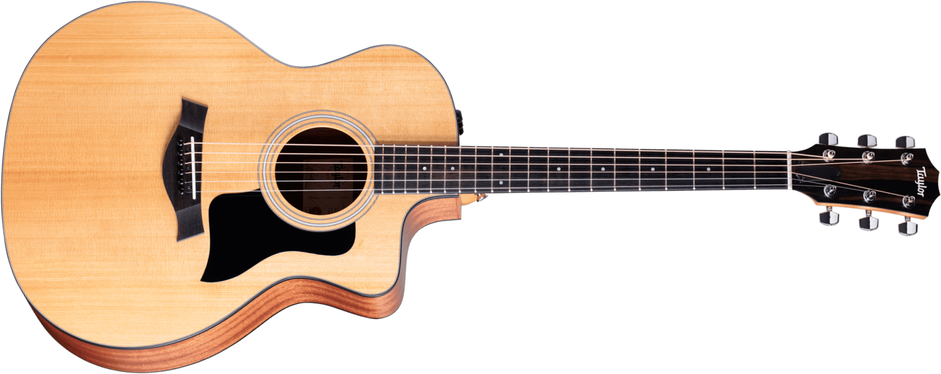 Taylor 114ce 2024 Grand Auditorium Cw Epicea Sapele Eb Es2 - Natural Matte - Guitarra folk - Main picture