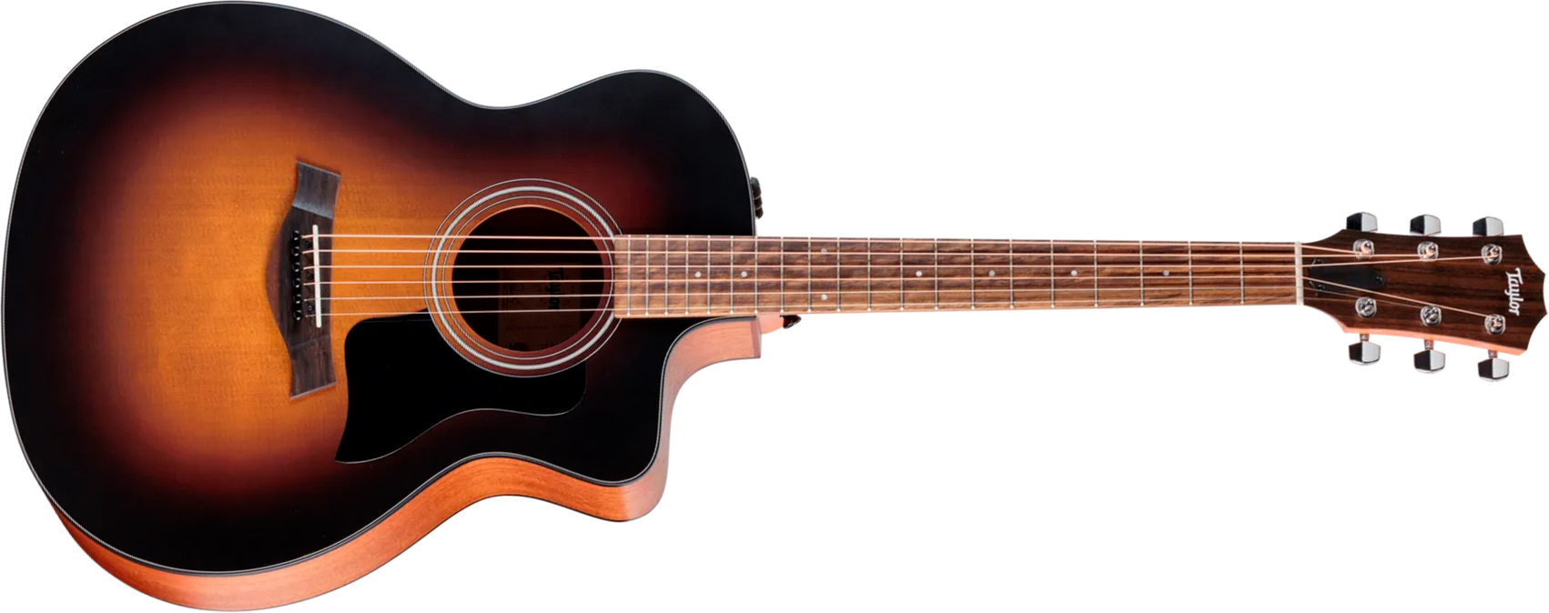 Taylor 114ce Special Edition Grand Auditorium Cw Epicea Sapele Euc Es2 - Dark Tobacco Edgeburst Top - Guitarra folk - Main picture