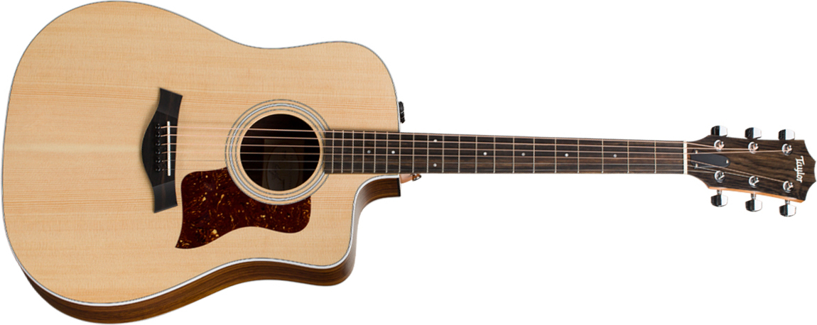 Taylor 210ce 2020 Dreadnought Cw Epicea Palissandre Eb Es2 - Natural Satin - Guitarra electro acustica - Main picture