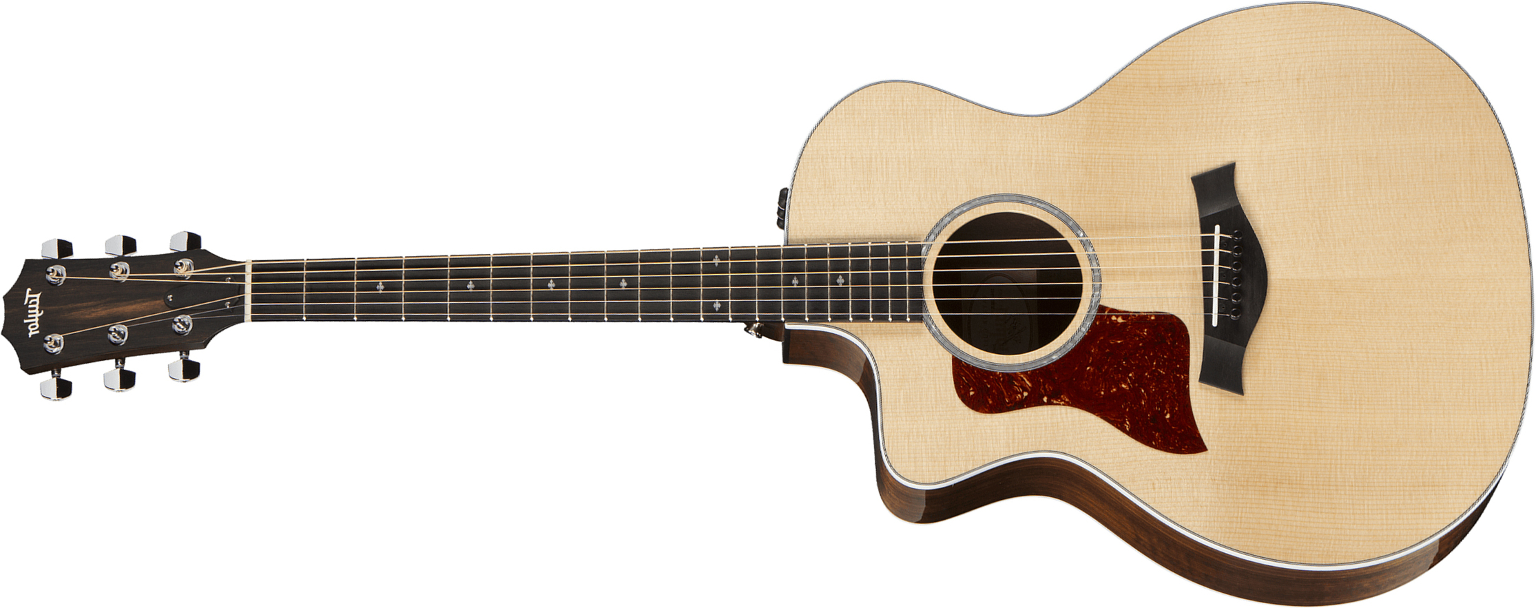 Taylor 214ce-cf Dlx Lh Gaucher Grand Auditorium Cw Epicea Copafera Eb Es2 - Natural - Guitarra electro acustica - Main picture