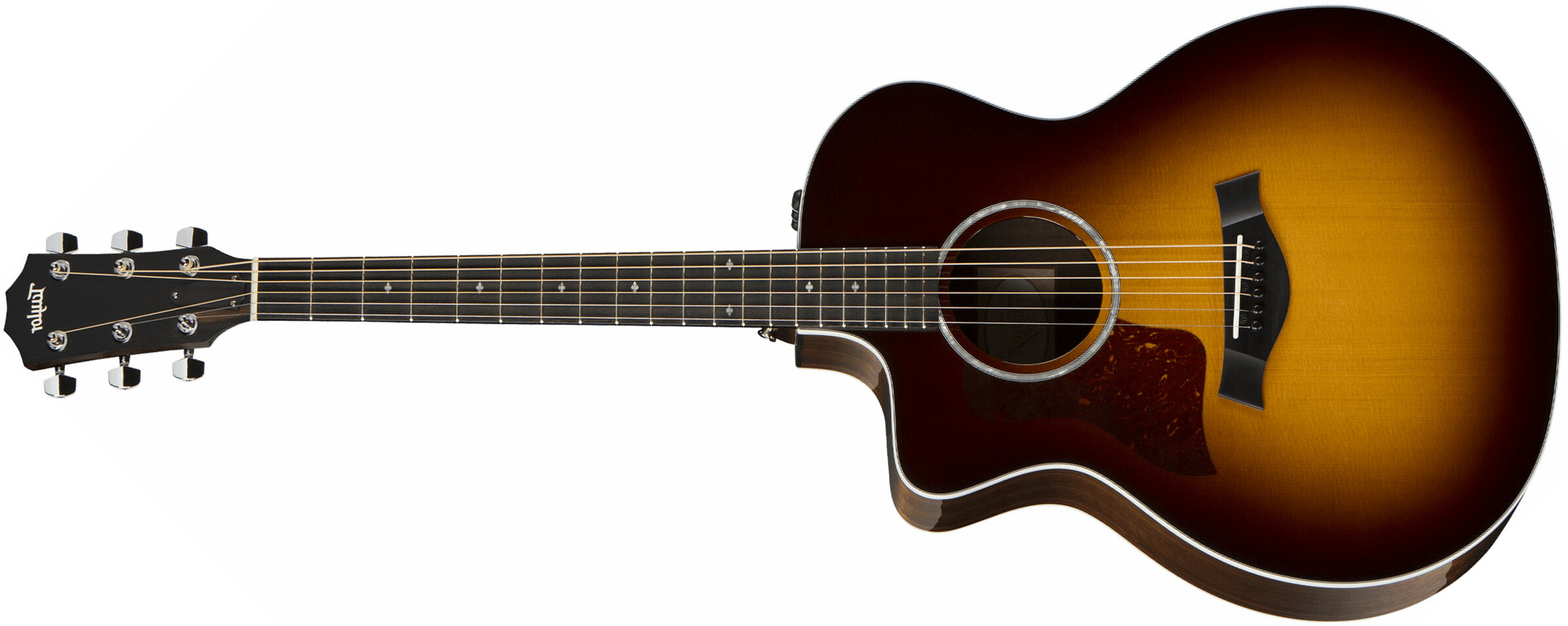 Taylor 214ce-cf Dlx Sb Lh Gaucher Grand Auditorium Cw Epicea Copafera Es2 - Sunburst - Guitarra electro acustica - Main picture
