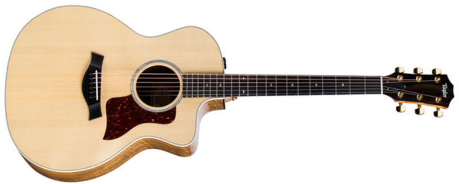 Taylor 214ce-fo Dlx Grand Auditorium Cw Epicea Ovangkol Es2 - Natural - Guitarra electro acustica - Main picture