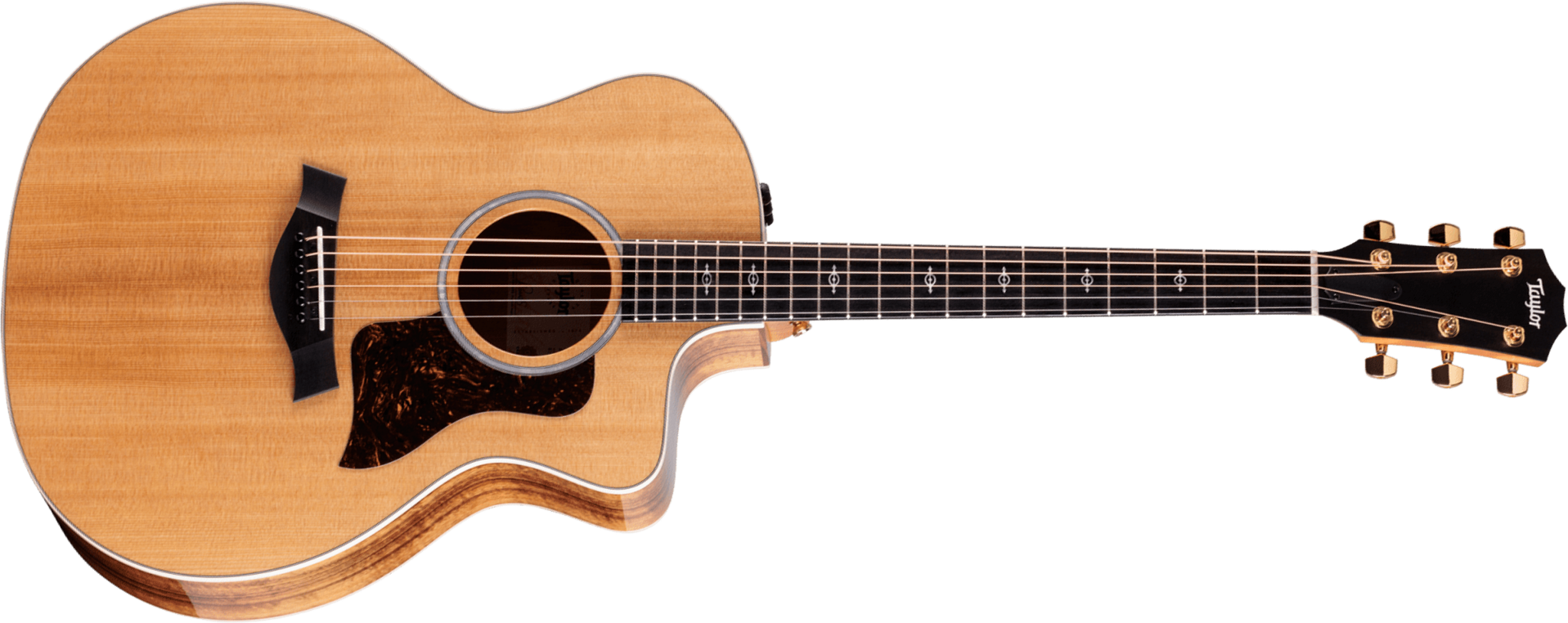 Taylor 214ce-k Dlx Grand Auditorium Cw Epicea Koa Eb Es2 - Natural - Guitarra folk - Main picture