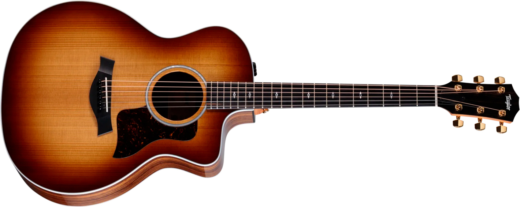 Taylor 214ce Sunset Blvd Mex Grand Auditorium Cw Epicea Noyer Eb Es2 - Shaded Edgeburst Top - Guitarra folk - Main picture