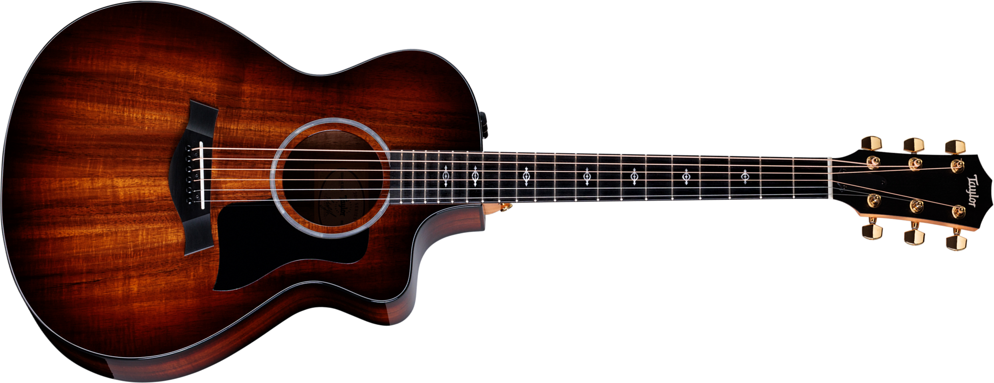 Taylor 222ce-k Dlx 2024 Grand Concert Cw Tout Koa Eb Es2 - Shaded Edgeburst - Guitarra folk - Main picture